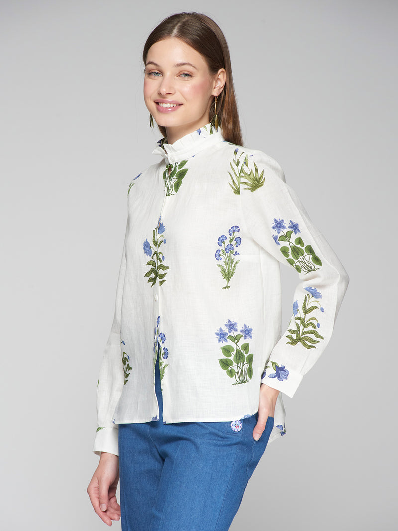 Vilagallo Andy Blouse - Floral Azul