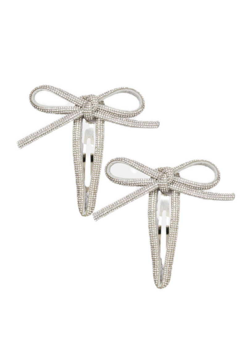 Becksöndergaard Glim Bow Hair Clip - Silver