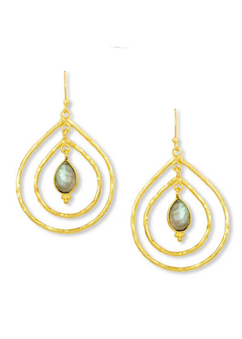 Ashiana Saskia Earrings - Labradorite