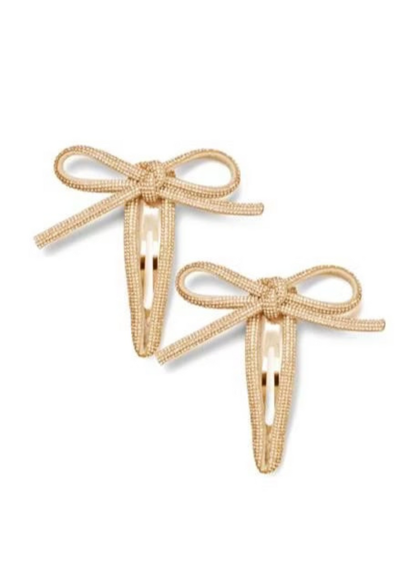 Becksöndergaard Glim Bow Hair Clip - Gold