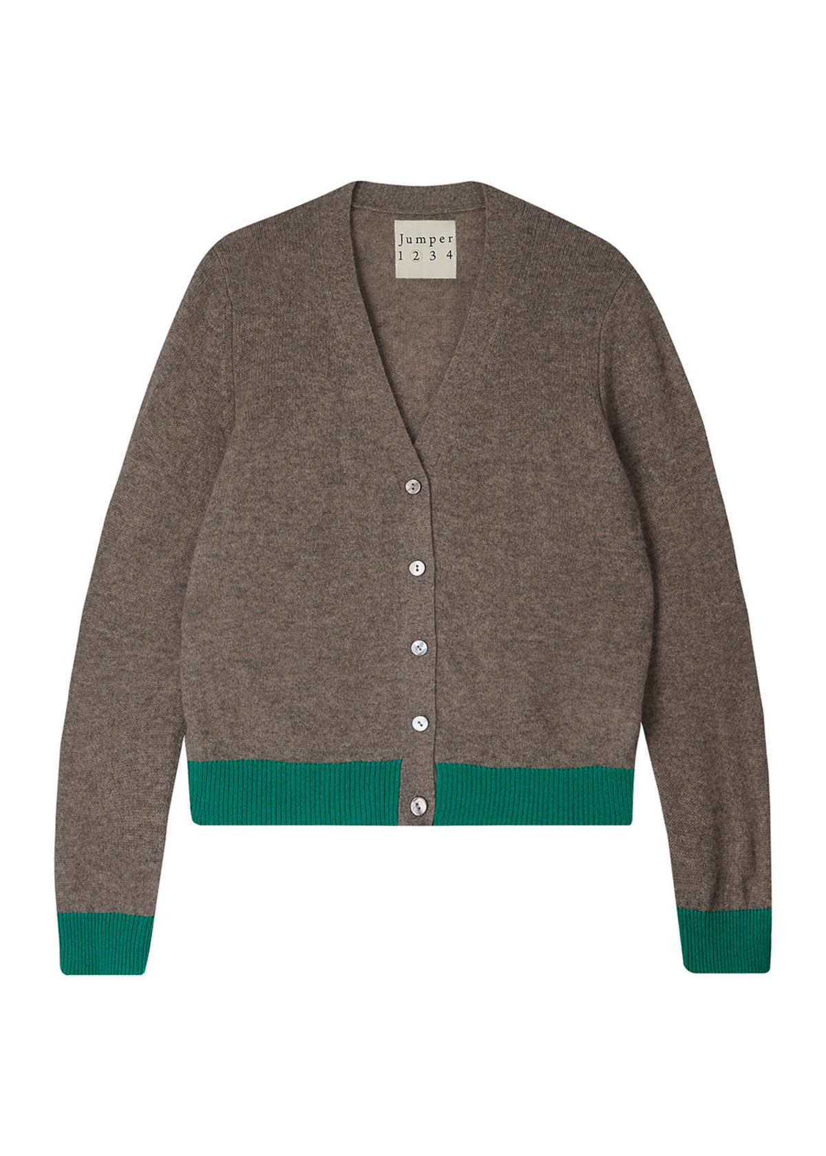 Jumper 1234 Contrast Cardigan - Vapour