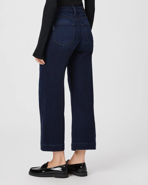 Paige Anessa Wide Leg Jeans - Starboard