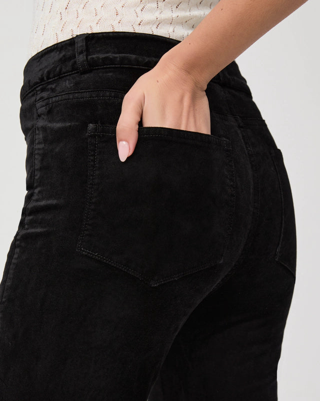 Paige Cindy Twisted Seam - Black Velvet