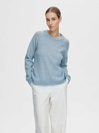 Selected Femme Lulu Jumper - Cashmere Blue