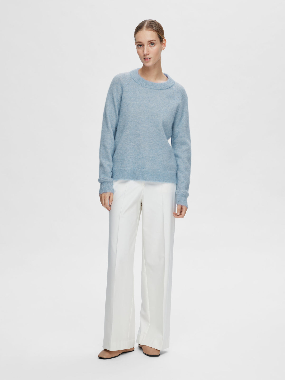 Selected Femme Lulu Jumper - Cashmere Blue