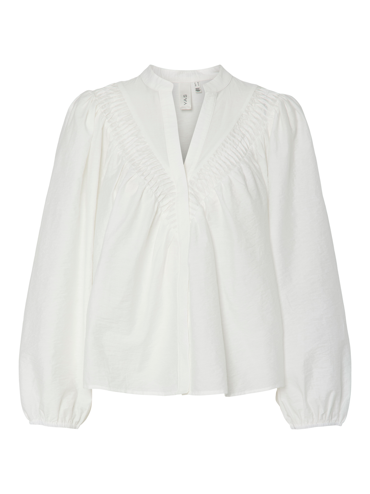 YAS Elly Cotton Blouse - Star White