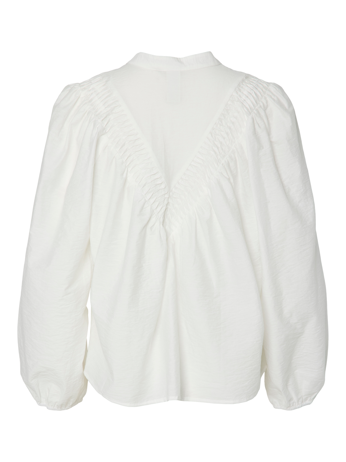 YAS Elly Cotton Blouse - Star White