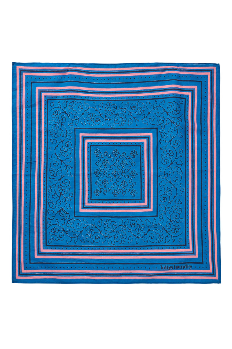 Lollys Laundry Hemlock Bandana Scarf - Blue