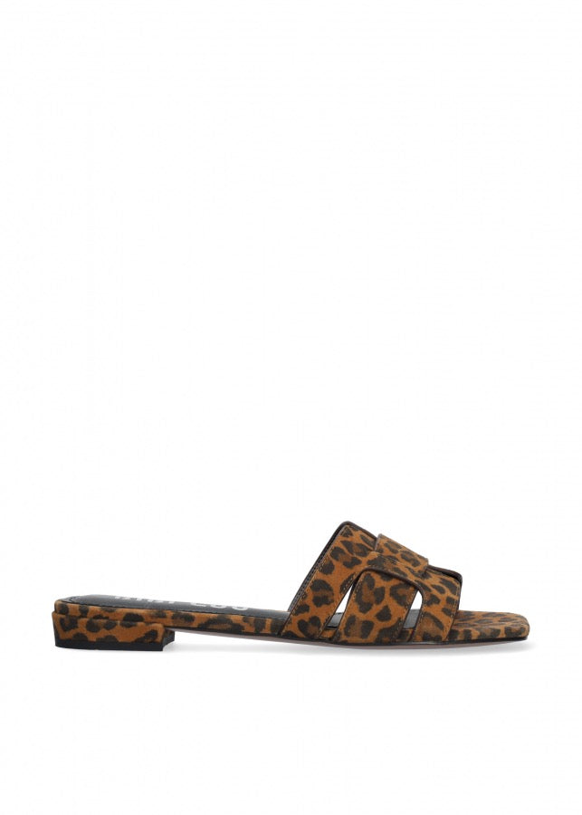 Bibi Lou Holly Flat Sandal - Leopard