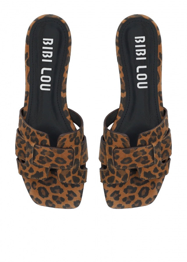 Bibi Lou Holly Flat Sandal - Leopard