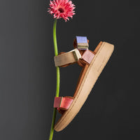 Woden Line Sandals - Butter Multi