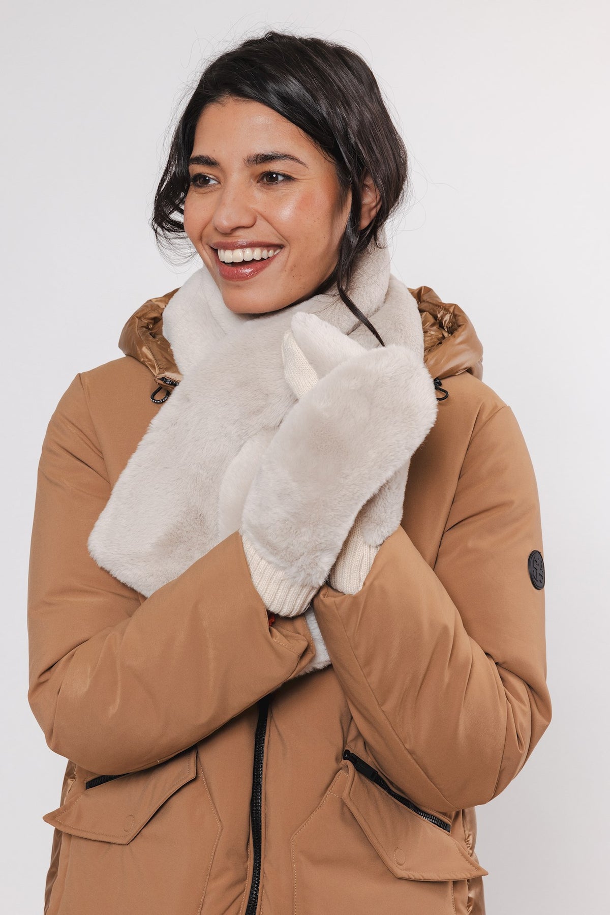 Rino & Pelle Oxo Mittens - Birch