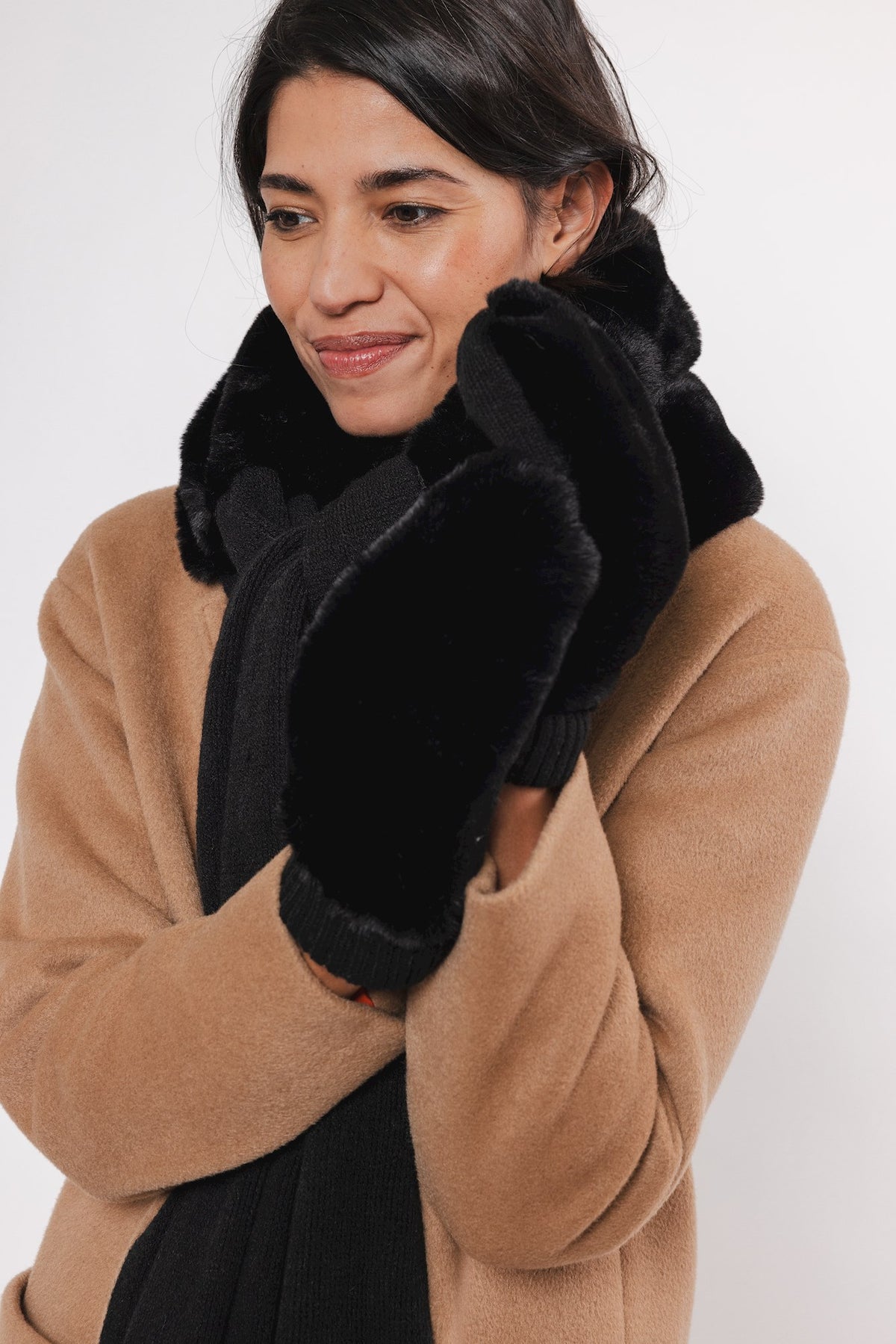 Rino & Pelle Oxo Mittens - Black