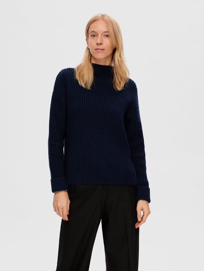 Selected Femme Selma Jumper - Dark Sapphire