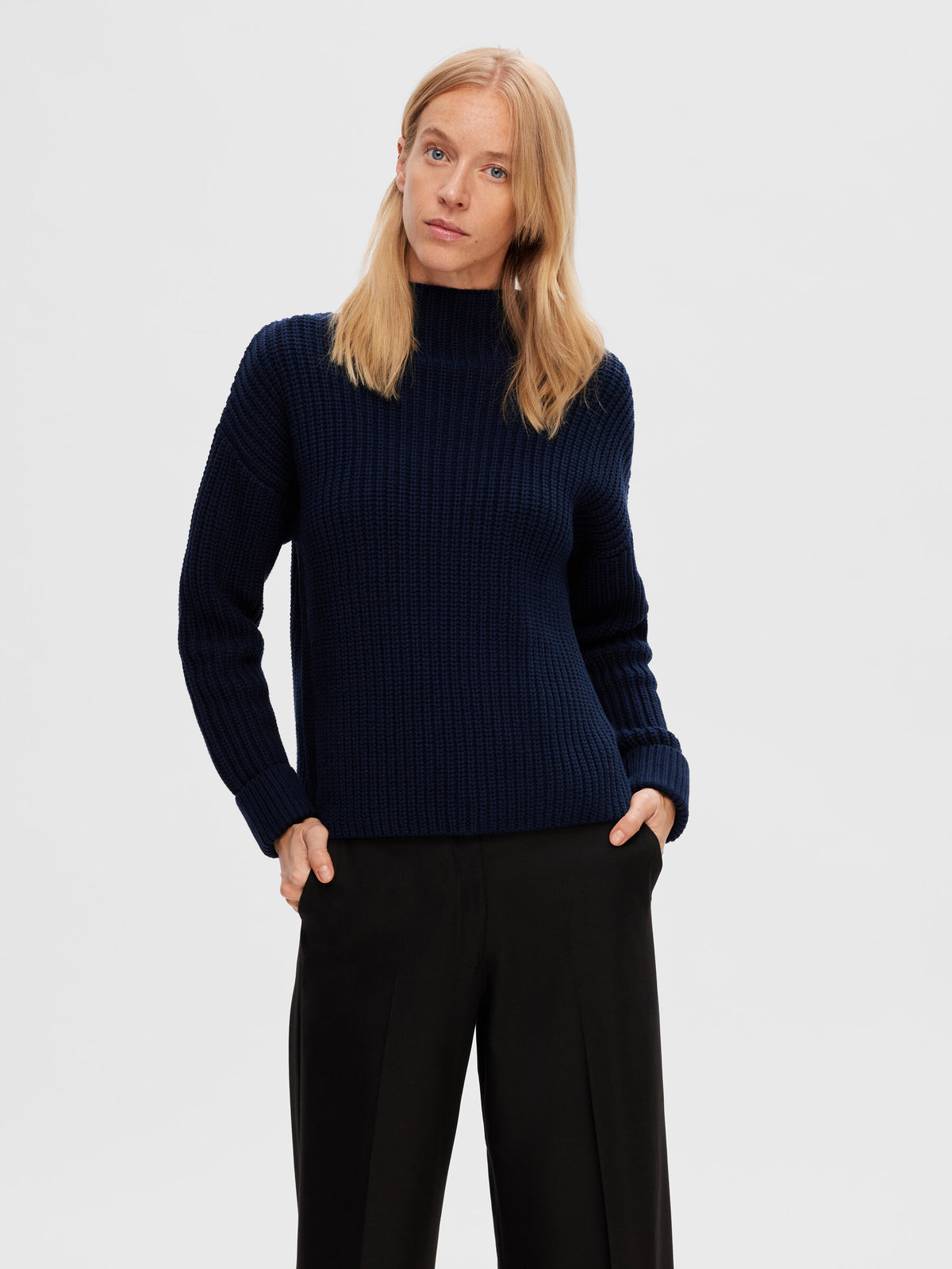 Selected Femme Selma Jumper - Dark Sapphire