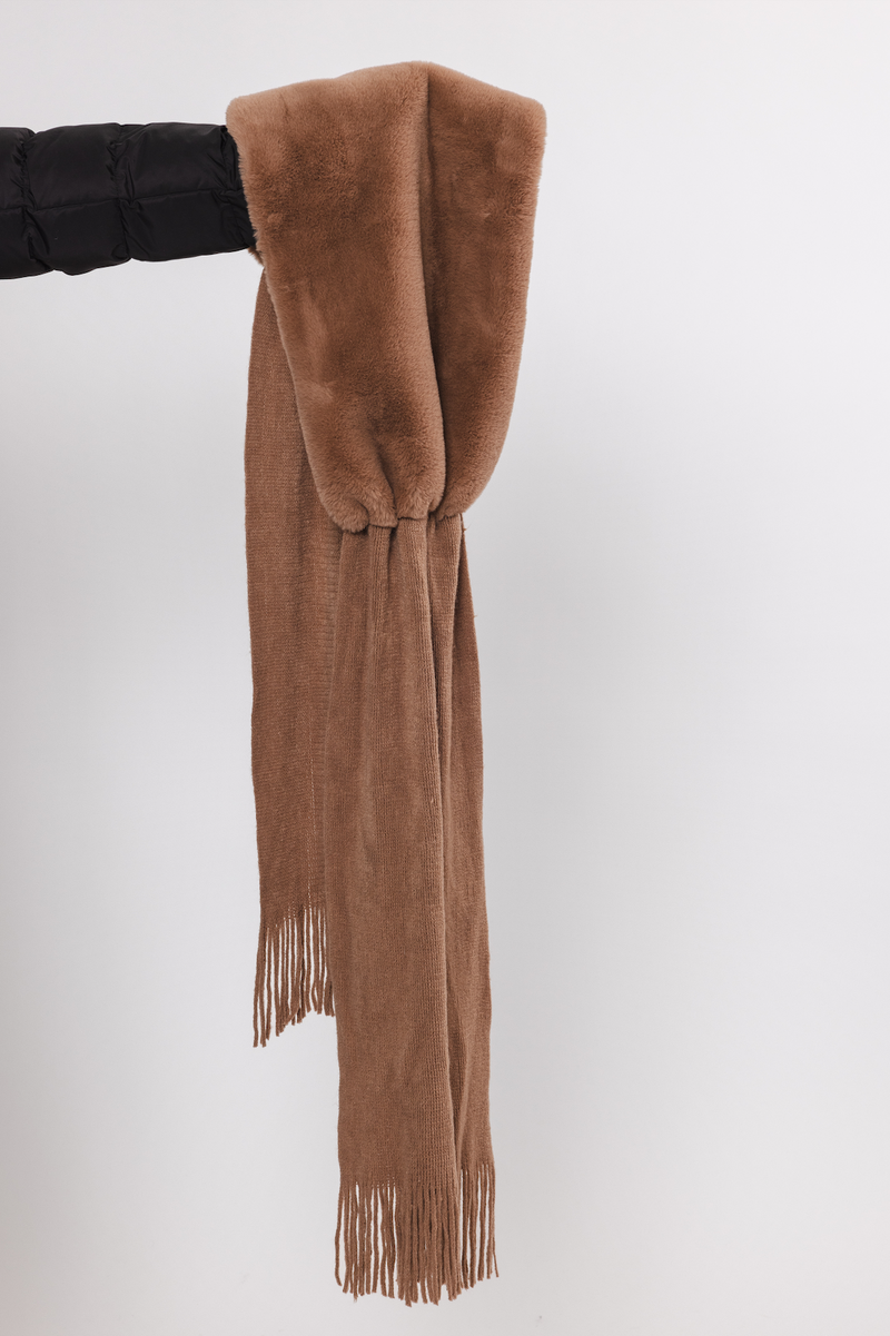 Rino + Pelle Vlien Scarf - Twig