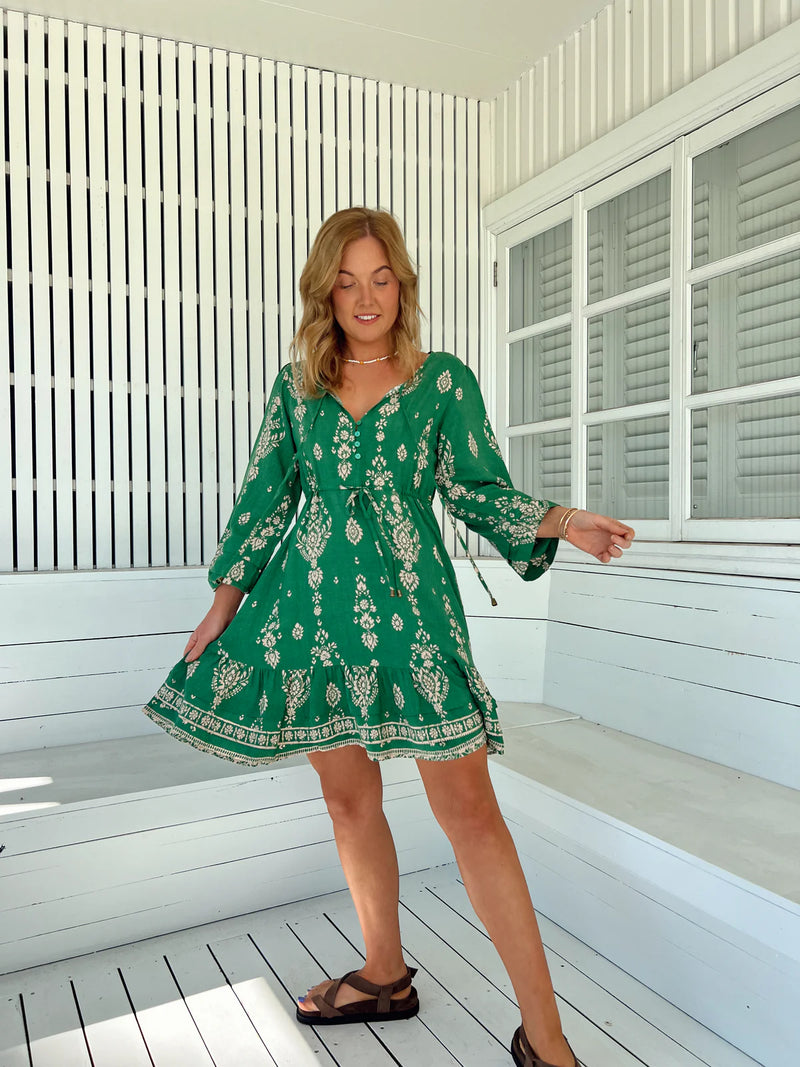 Jaase Abito Mini Dress - Kiva Print