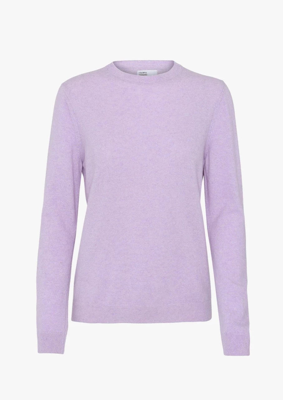 Colorful Standard Light Merino Wool Crew Neck - Soft Lavender