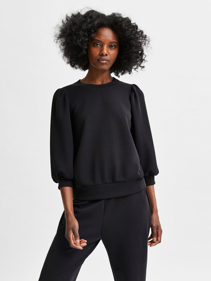 Selected Femme Tenny Sweatshirt - Black