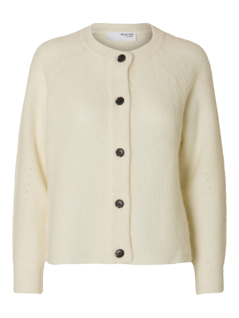 Selected Femme Lulu Cardigan - Snow White