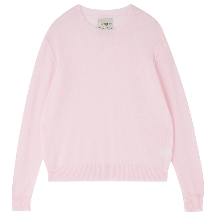 Jumper 1234 Distressed Crew Neck Jumper - Marshmallow