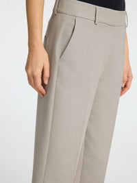 Selected Femme Rita Crop Trouser - Melange