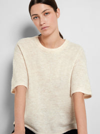 Selected Femme Maline Knit T-Shirt - Birch