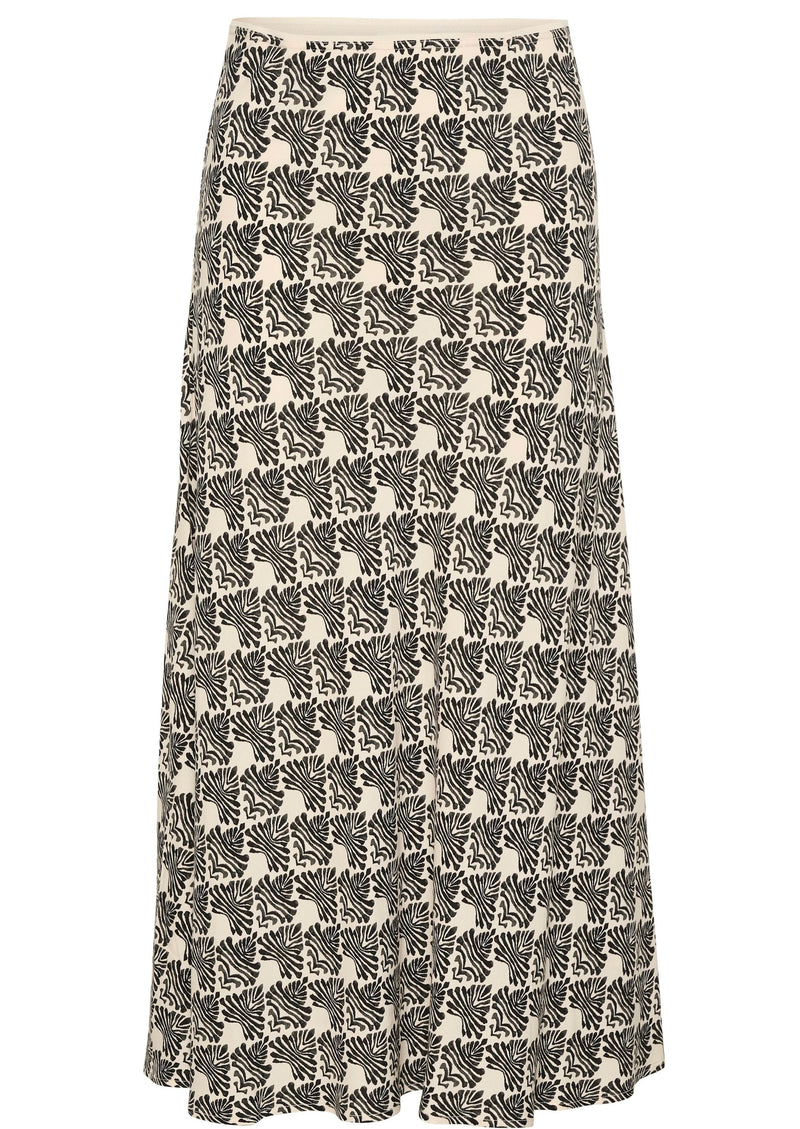 Part Two Rin Skirt - Black Graphic Print