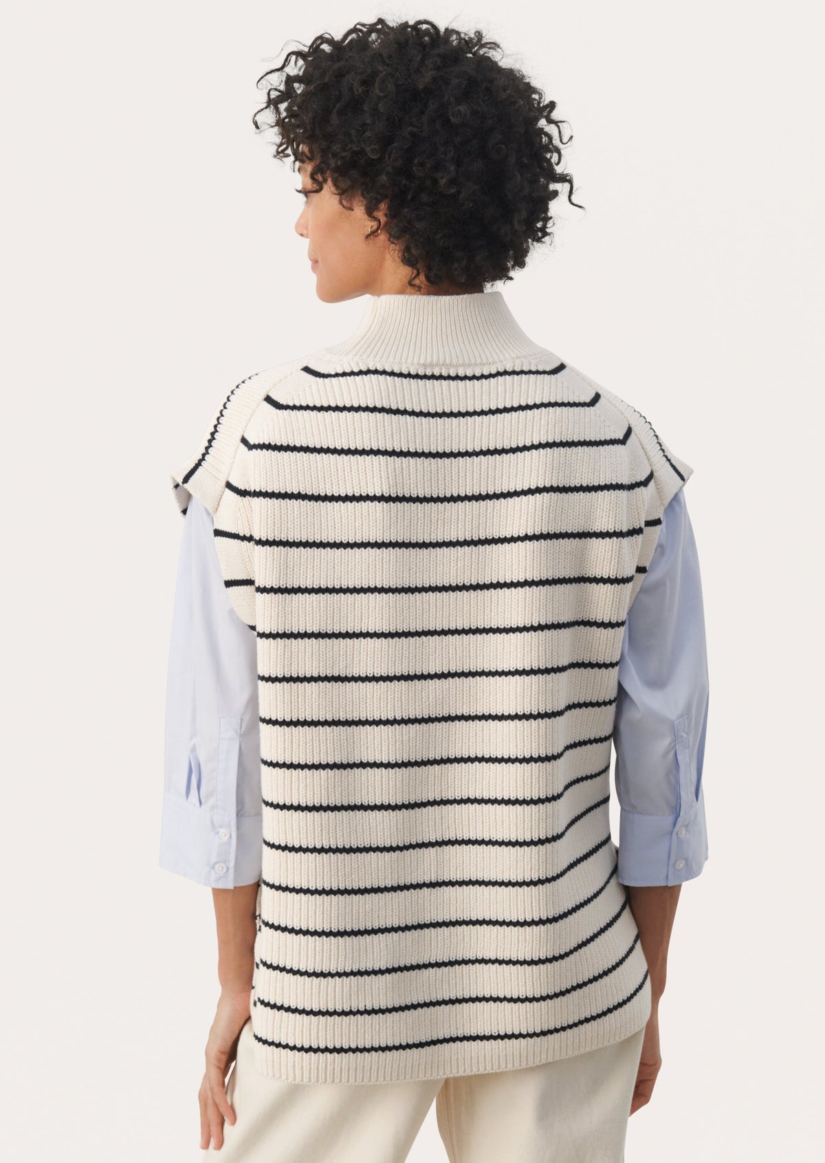 Part Two Eisley Jumper - Navy Stripe