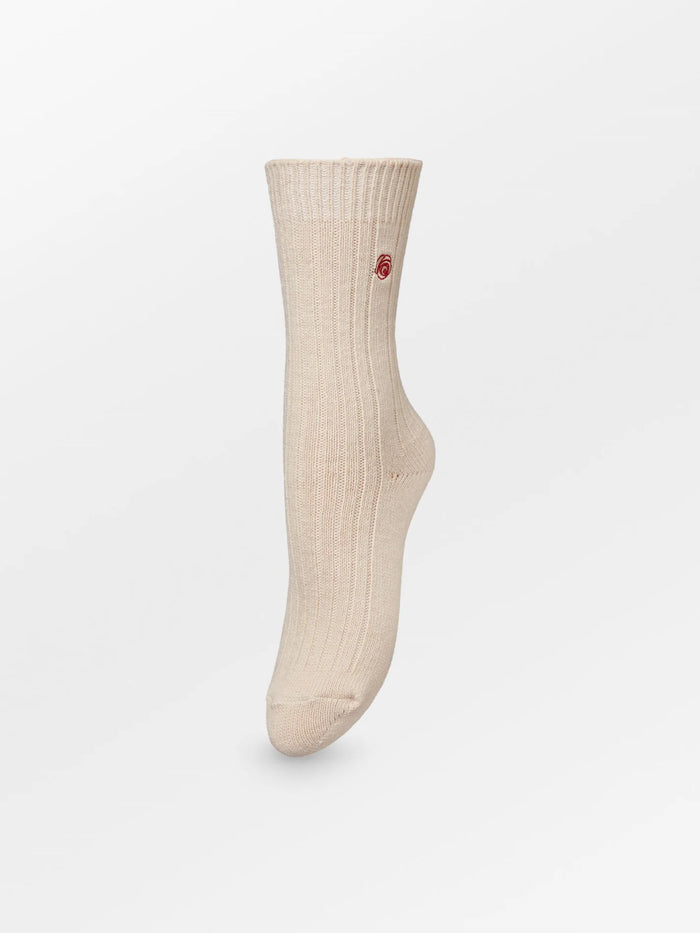 Becksöndergaard Rose Woola Socks - Beige