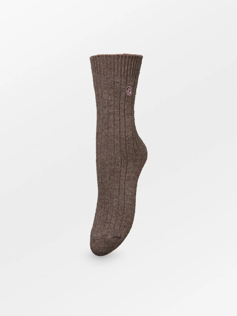 Becksöndergaard Rose Woola Socks - Brown