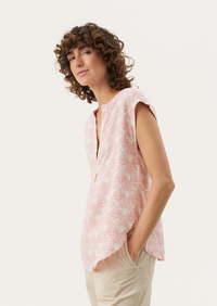 Part Two Bjarka Blouse - Rose Graphic Print