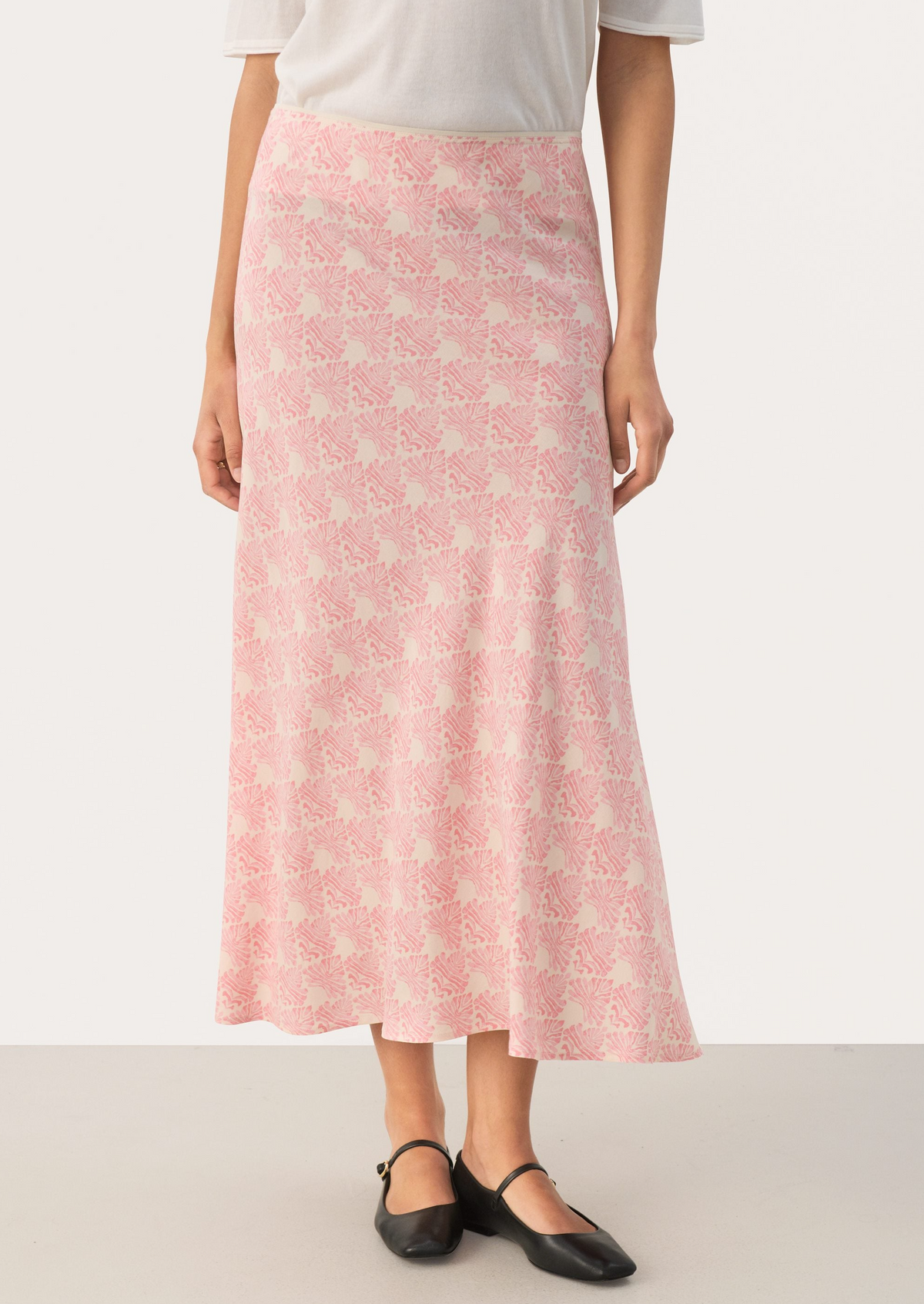 Part Two Rin Skirt - Rose Graphic Print