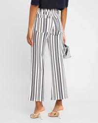 Frame Le Slim Palazzo Pocket - Navy Striped