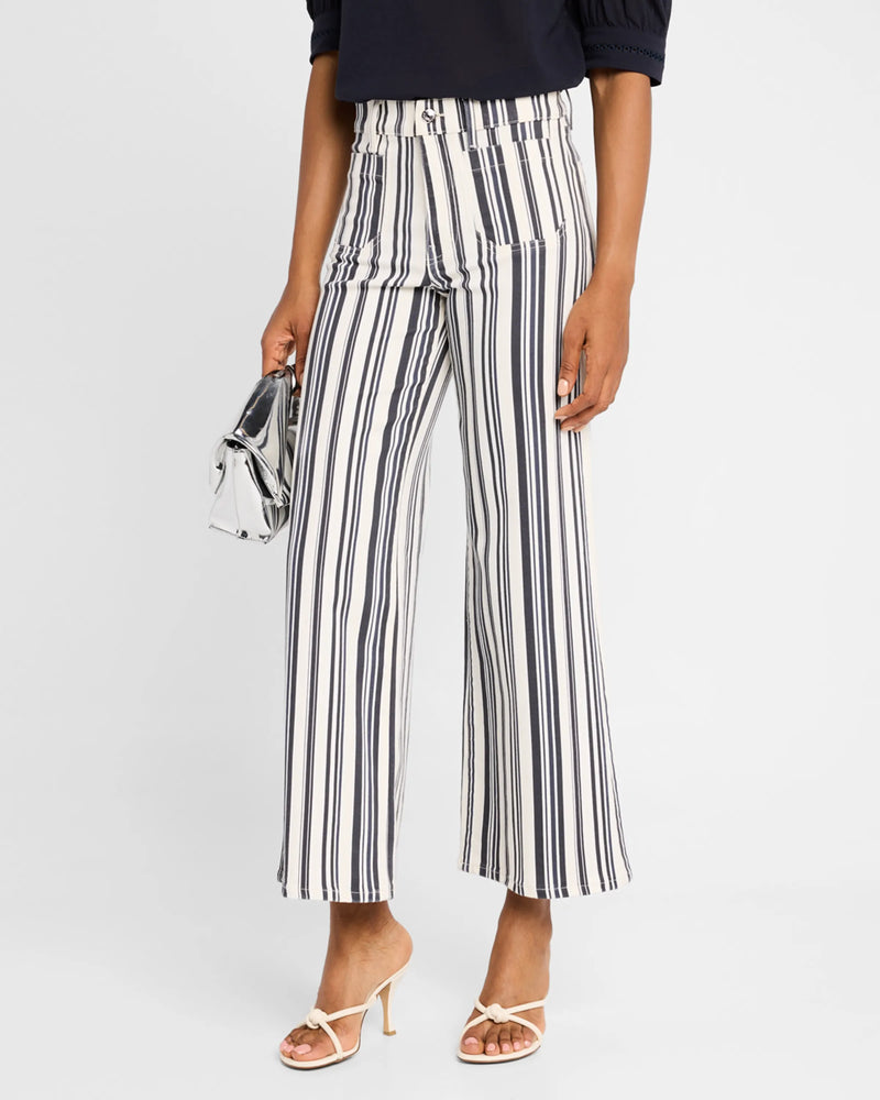 Frame Le Slim Palazzo Pocket - Navy Striped