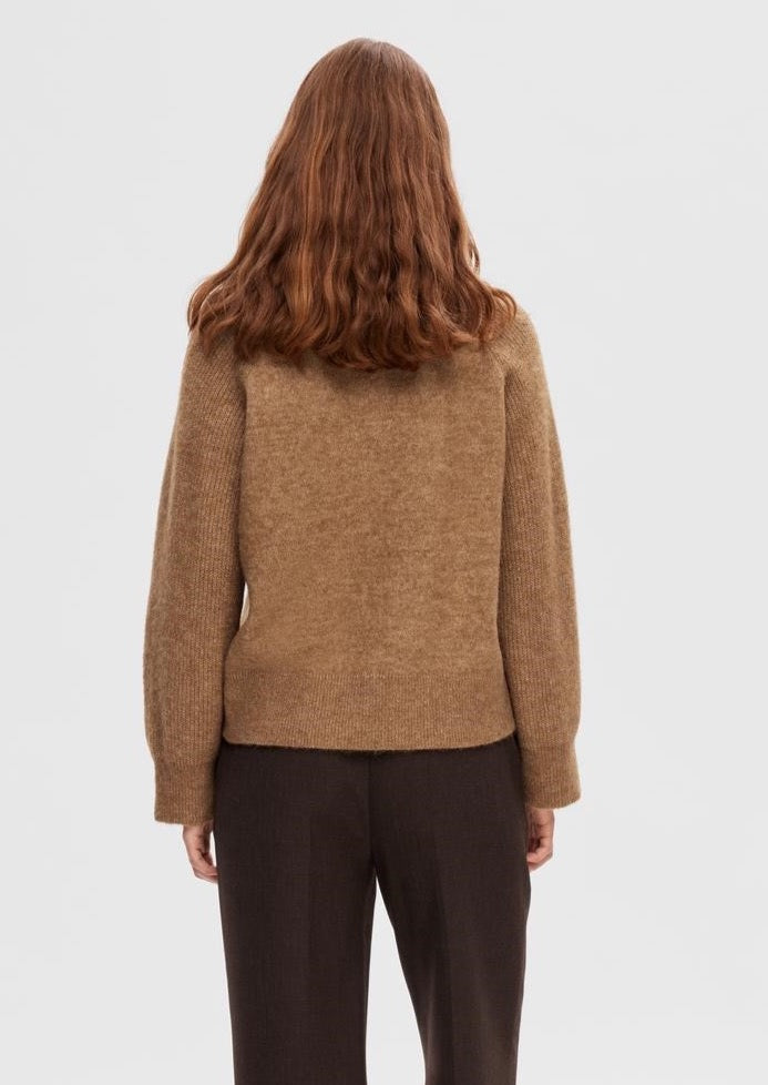 Selected Femme Rena Jumper - Toasted Coconut