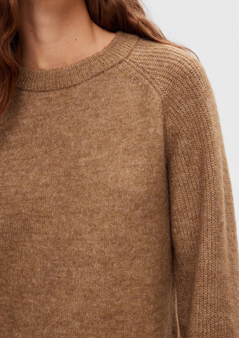 Selected Femme Rena Jumper - Toasted Coconut