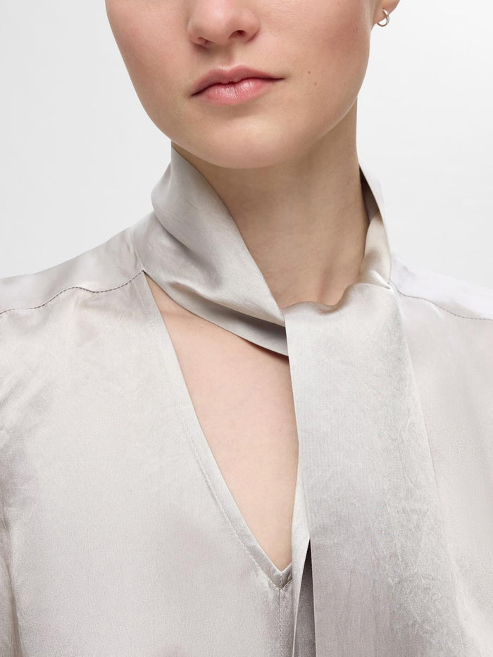 Selected Femme Elene Blouse - Dove