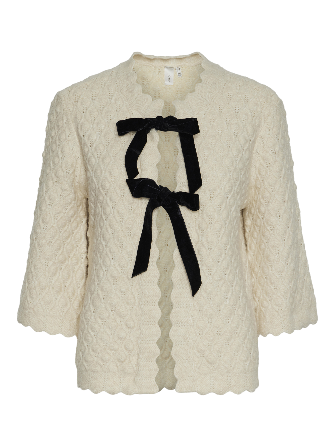 YAS Egsa Bow Cardigan - Birch