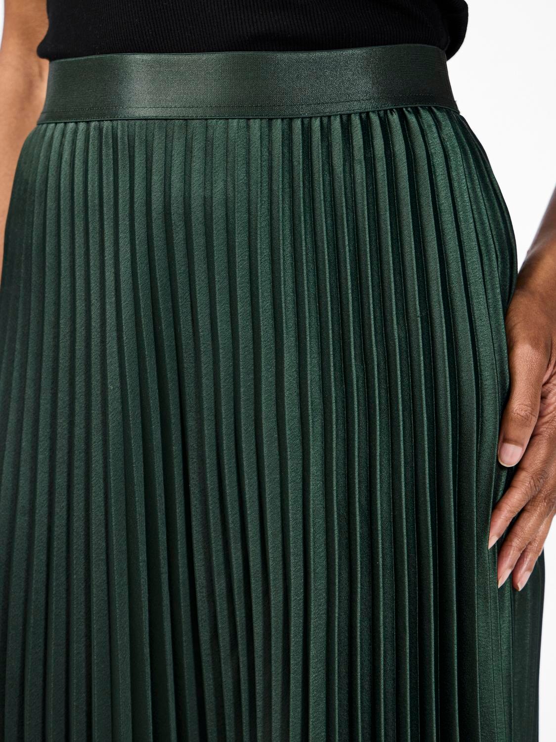 YAS Celine Pleat Skirt - Sycamore