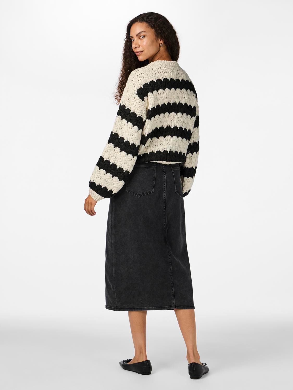 YAS Bubba Striped Jumper - Birch