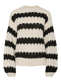 YAS Bubba Striped Jumper - Birch