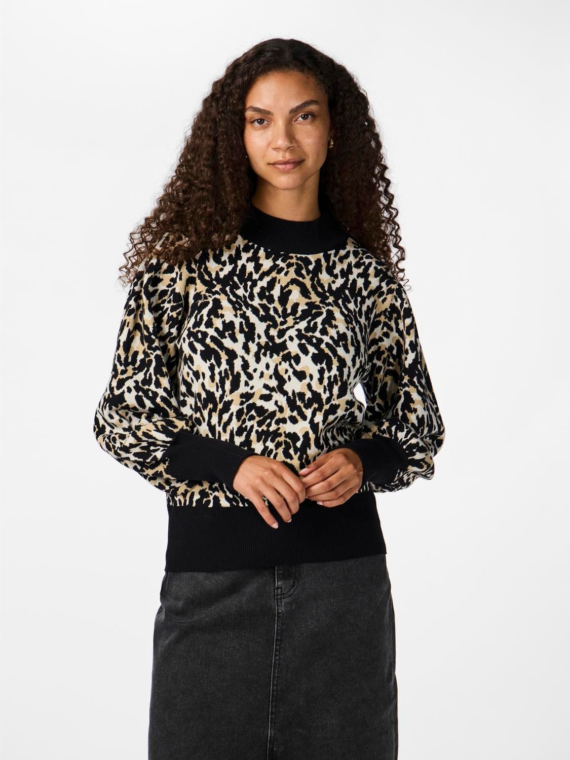 YAS Fonny Jumper - Black Leo