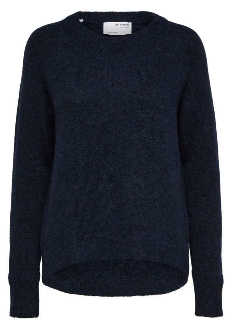 Selected Femme Lulu Jumper - Dark Sapphire