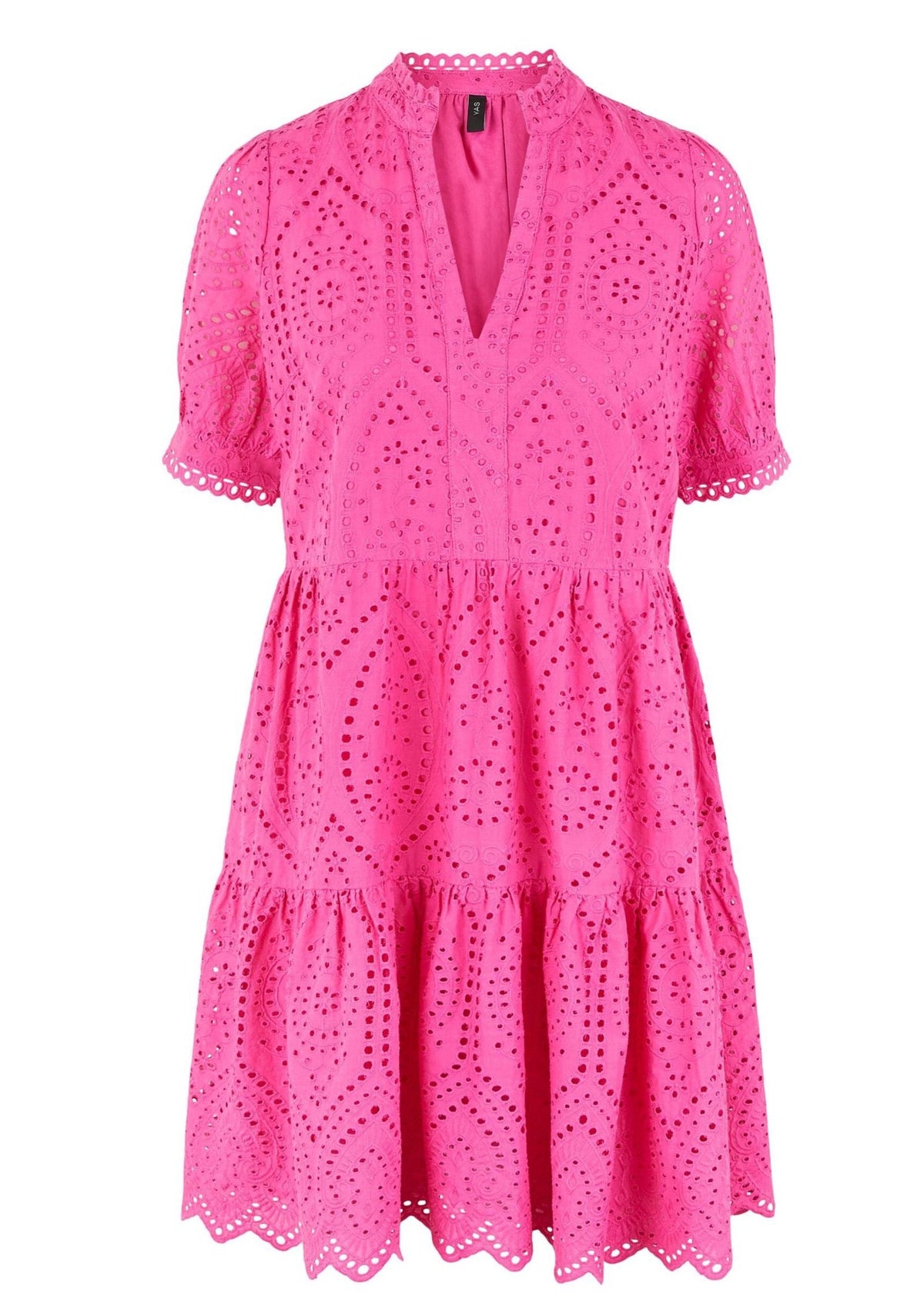YAS Holi Cotton Dress Fandango Heidi Pink Hudson – And 
