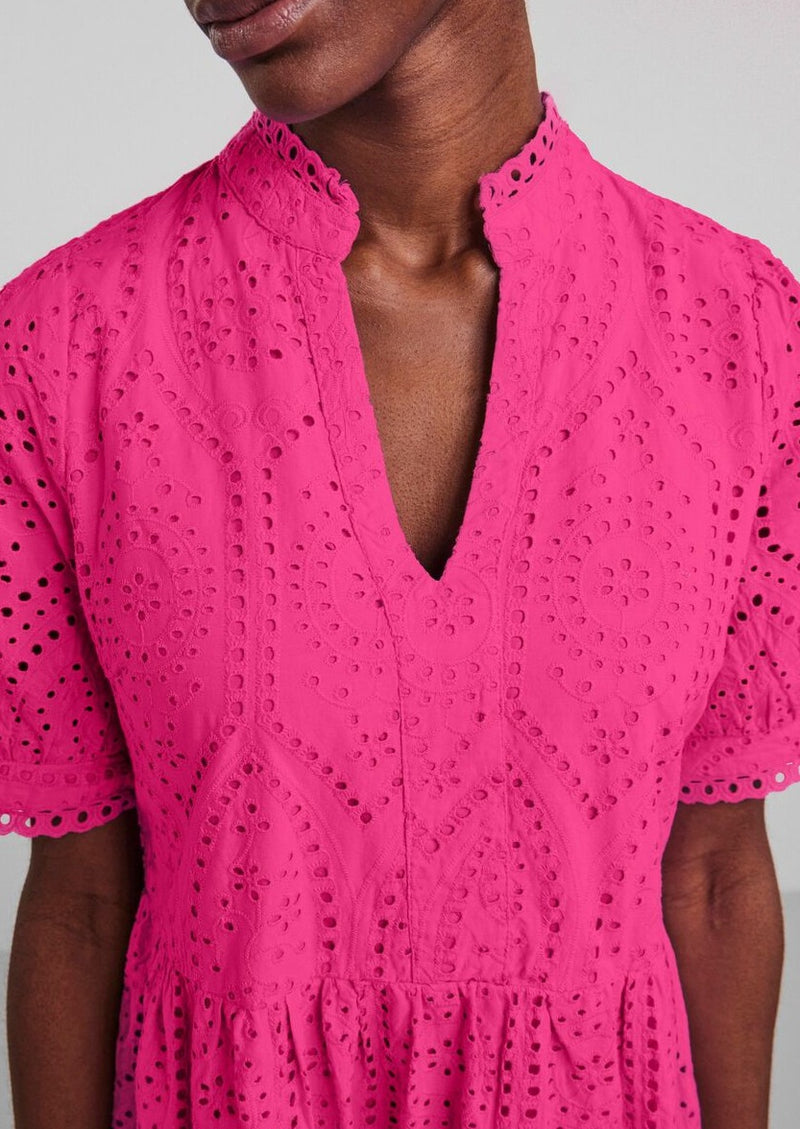 Cotton – - And Dress Hudson YAS Pink Holi Heidi Fandango