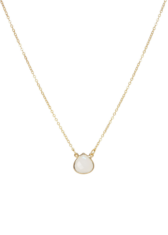 Ashiana Cosmos Necklace - White Chalcedony