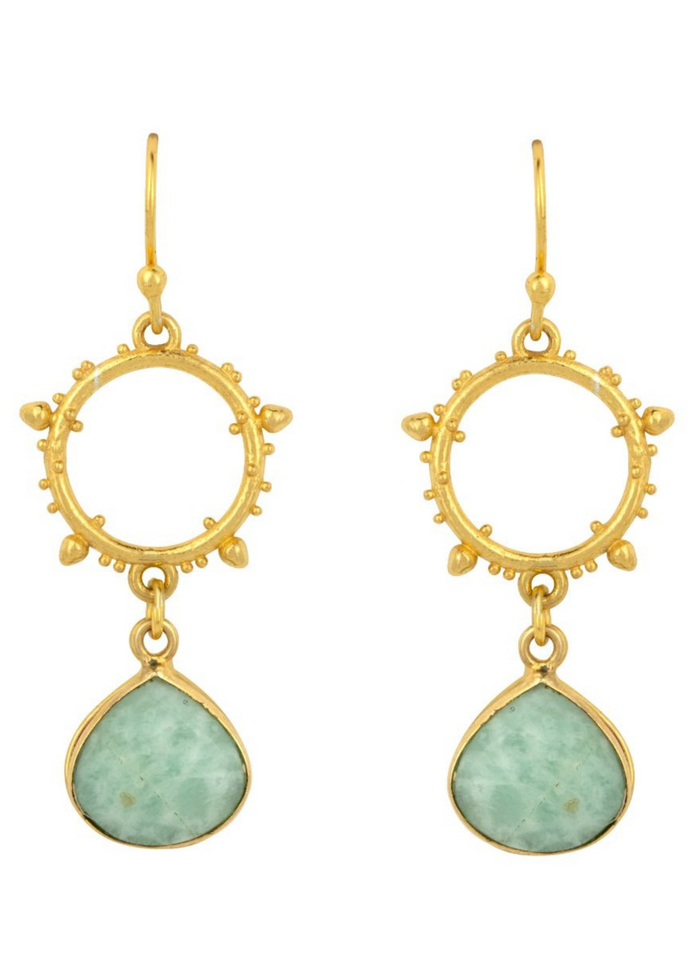 Ashiana Allergra Earrings - Amazonite