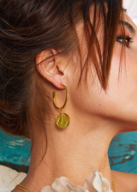 Ashiana Esmeralda Earring - Gold